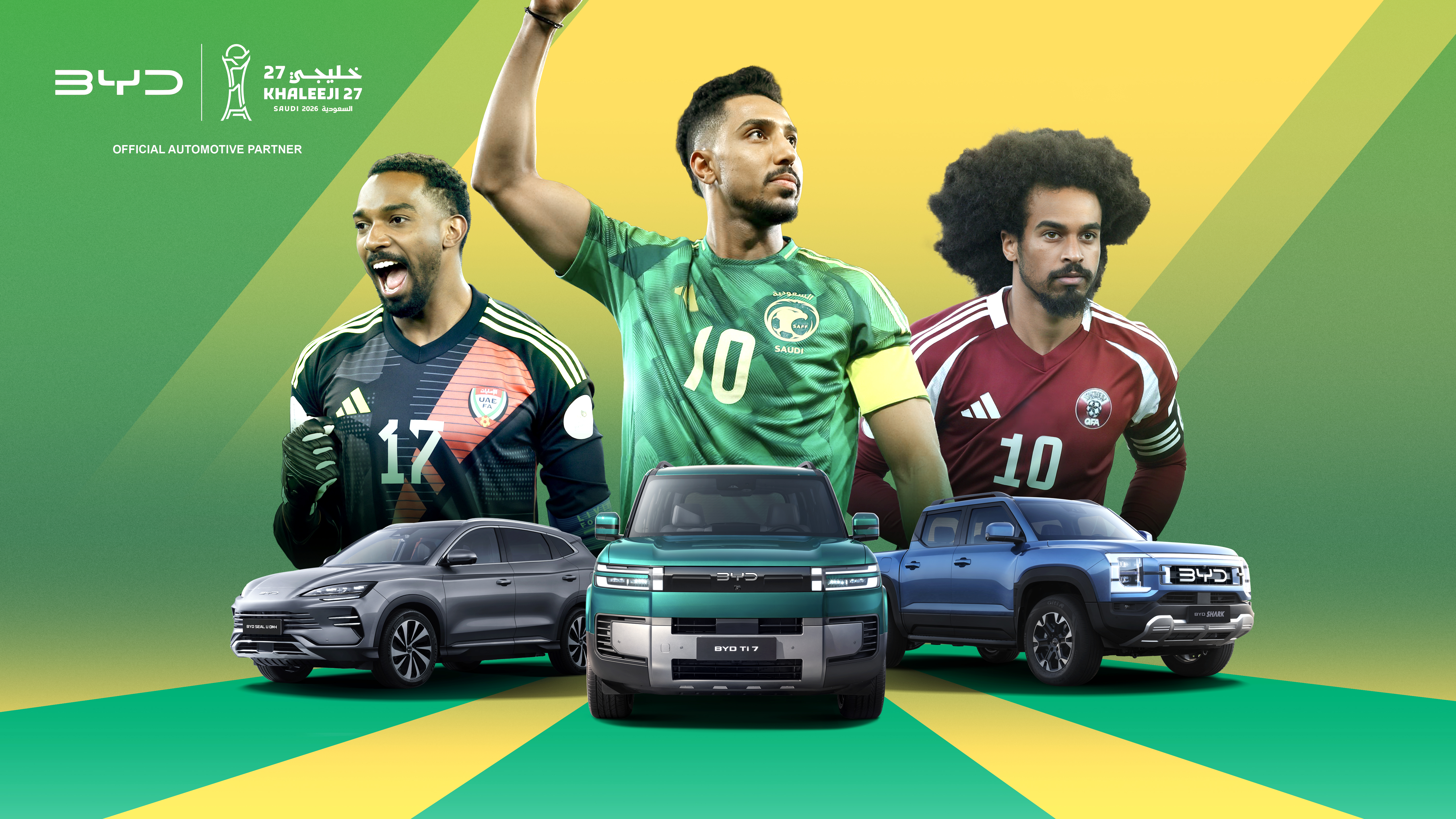 BYD becomes Official Automotive Partner of Khaleeji 27 football tournament